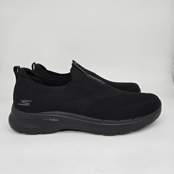 Skechers Men's Go Walk Comfort Slip On Shoes Black Size 14 - Picture 3 of 8